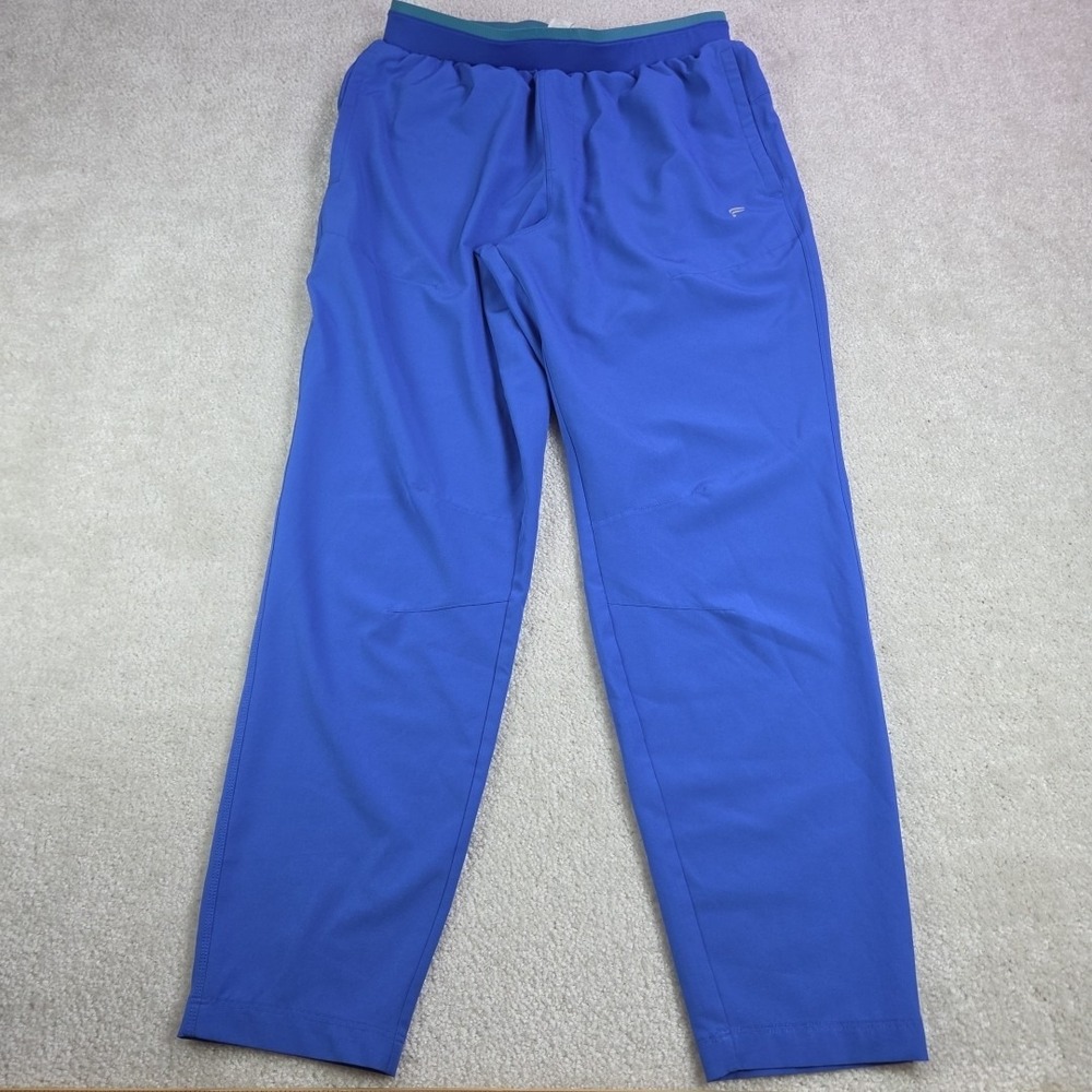 Fabletics Mens Fundamental Joggers Size M Blue  Stretch Pockets Athletic